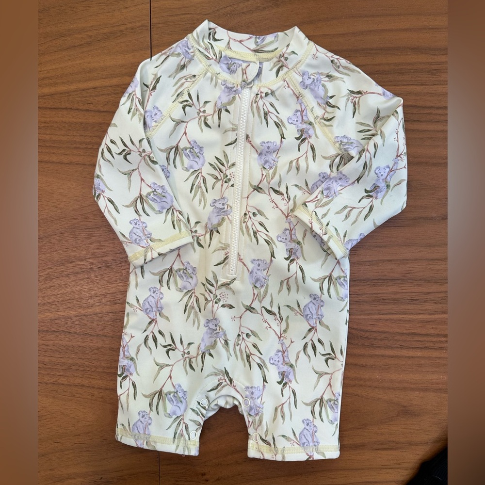 Janie and Jack // Pale Pistachio Koala Rash Guard Swimsuit